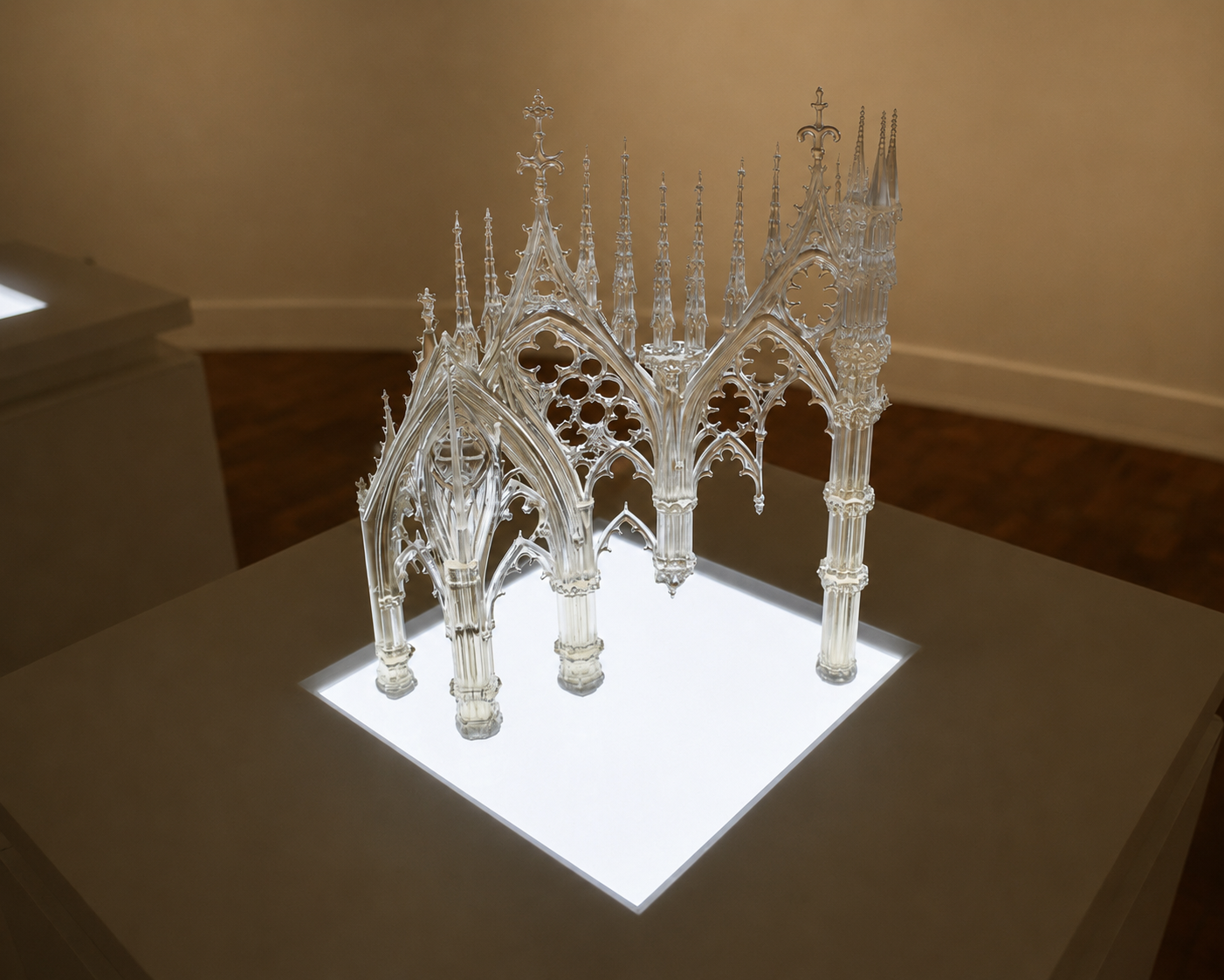 Second illuminated Gothic Diffusion architectural model